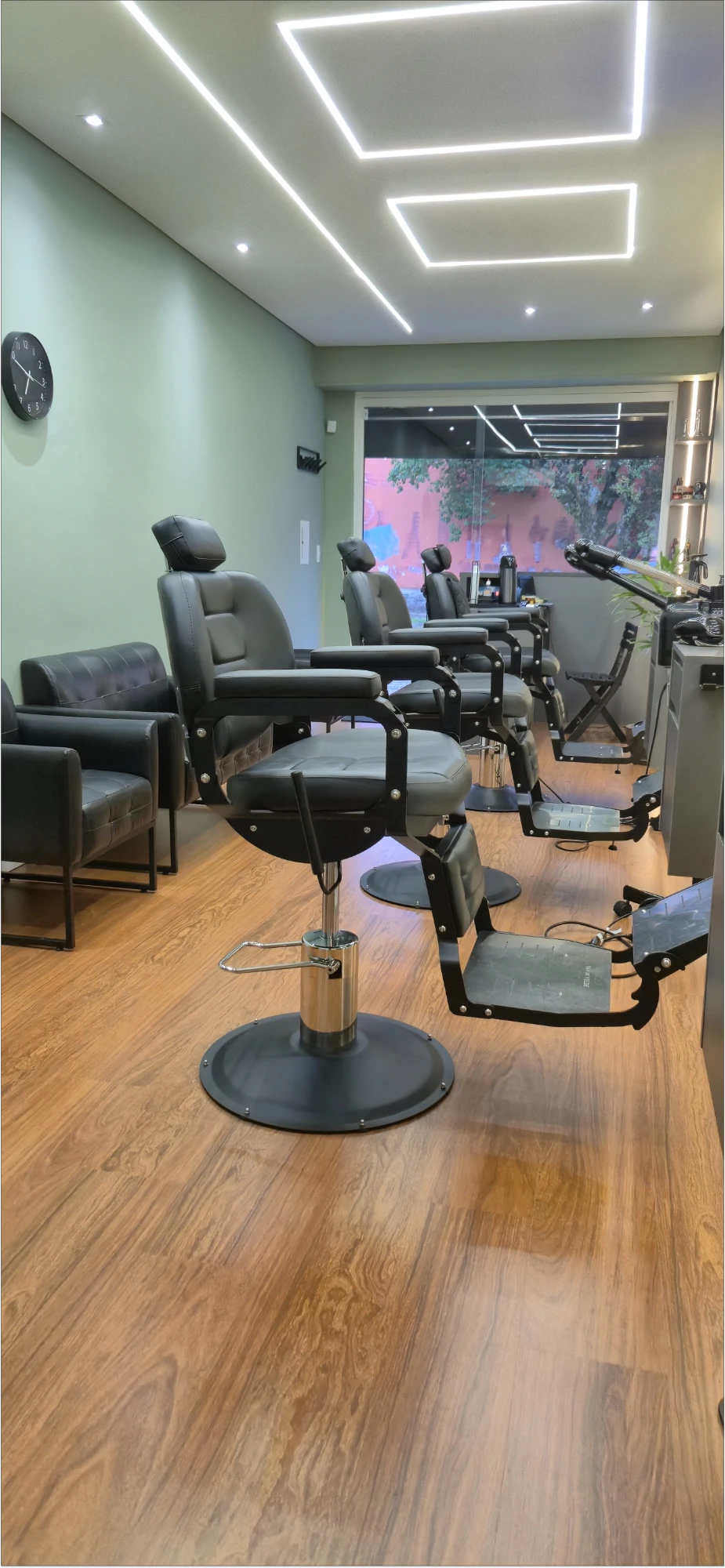 Interior da Barbearia Frigo's — Cristo Rei, Curitiba